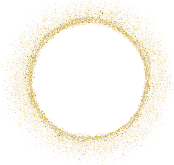 gold glitter shiny sprinkles circle